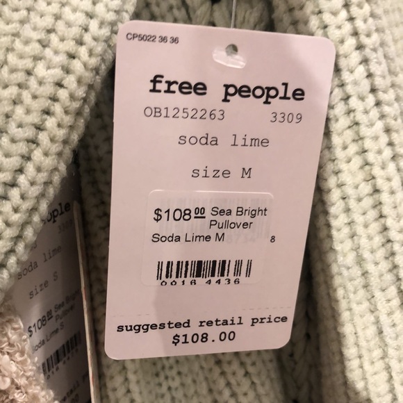 Free people crop sweater green - Picture 6 of 6
